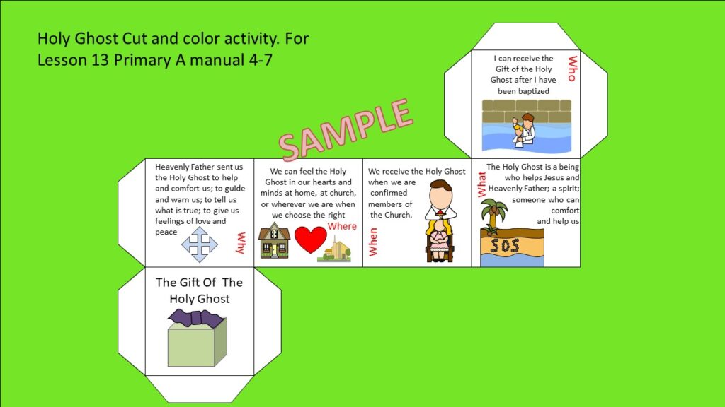 Primary Lesson Helps Book Of Mormongolkes Lesson-13-The-Gift-of-the-Holy-Ghost-Dice-Activity-1024x576